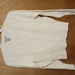 H&M women top, Medium, Ribbed, Cream